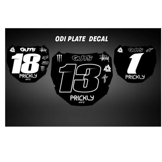 Custom Odi Plate Decal