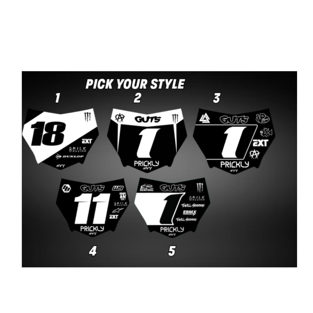 Motocutz Front Plate Decal