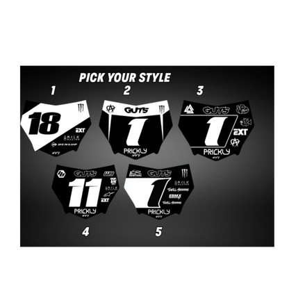 Motocutz Front Plate Decal